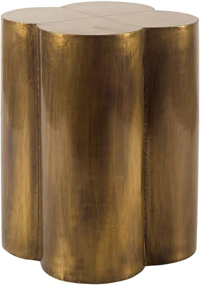 Mercana Quatrefoil Accent Table, Brass, 18" W x 18" L x 22" H | Amazon (US)