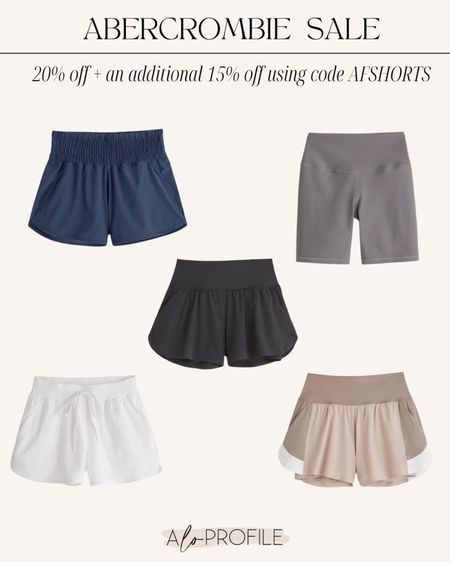 Abercrombie is
currently having a sale on their shorts! They're all 20% off + an
additional 15% off when you use code AFSHORTS!