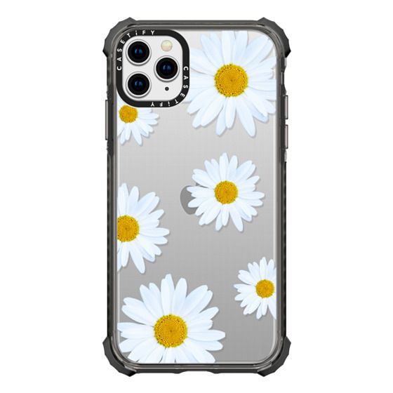 iPhone 7 Plus/7/6 Plus/6/5/5s/5c Case - Modern yellow white daisy flowers photography transparent | Casetify