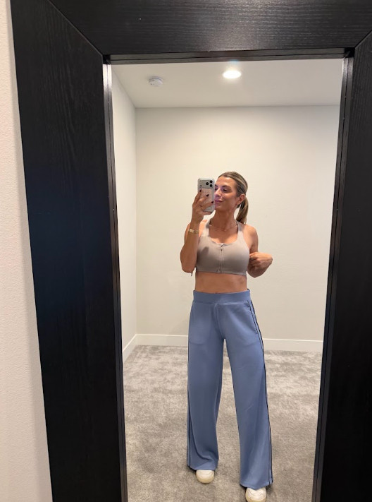 Walmart activewear is making comfy days look effortlessly cute with this sports bra and sweatpants combo. The fitted top paired with relaxed wide leg sweats creates the perfect balance of sporty and laid-back. It’s an easy outfit for walks, workouts, errands, or lounging while still feeling put together. Add sneakers and a few simple accessories for an elevated athleisure look without the fuss. Another affordable Walmart find that makes everyday dressing so easy. ✨👟🤍
#WalmartFashion #WalmartFinds #WalmartActivewear #WalmartStyle #SportsBra #WideLegSweatpants #AthleisureStyle #CasualOutfitIdeas #AffordableFashion #ComfyOutfit 

 #LTKootd #LTKActive
