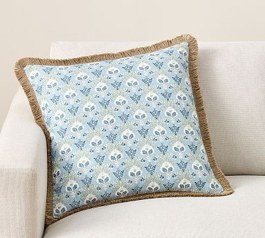 Kravet Blossom With Fringe Pillow | Pottery Barn (US)