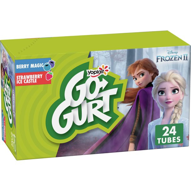 Yoplait Go-Gurt, Low Fat Yogurt, Strawberry & Berry Variety Pack, 48 oz - Walmart.com | Walmart (US)