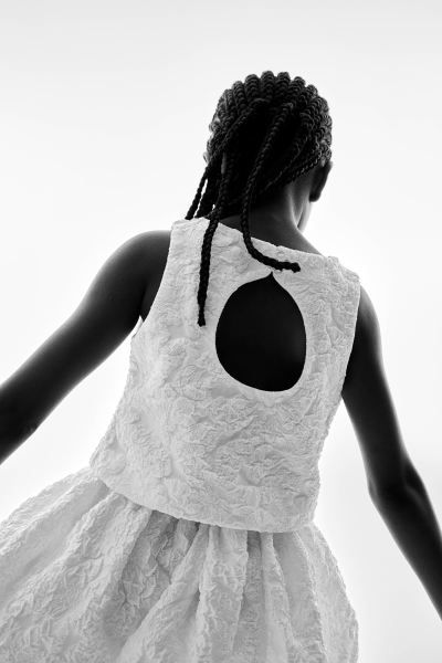 Jacquard-weave Top - White - Kids | H&M US | H&M (US + CA)