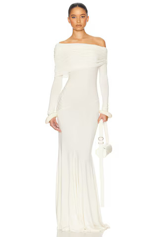 Helsa The Lotta Dress in Cream | FWRD 