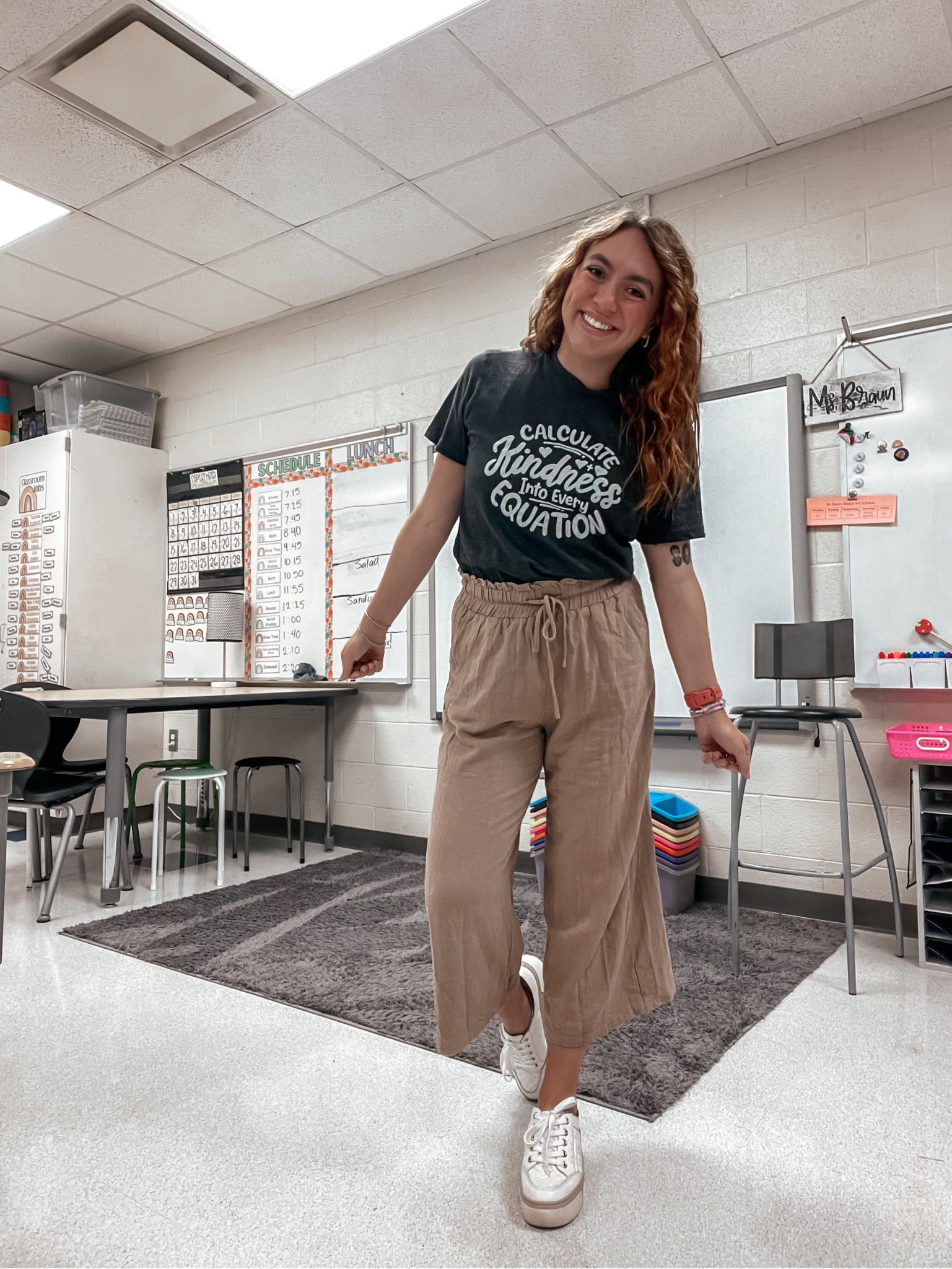 Teacher outfit, teacher style, teacher fashion, teacher shirt, teacher tee, math teacher t-shirt, work pants, workwear

#LTKFindsUnder100 #LTKWorkwear #LTKFindsUnder50