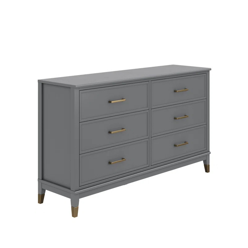 Westerleigh 6 Drawer 56.77'' W Double Dresser | Wayfair North America
