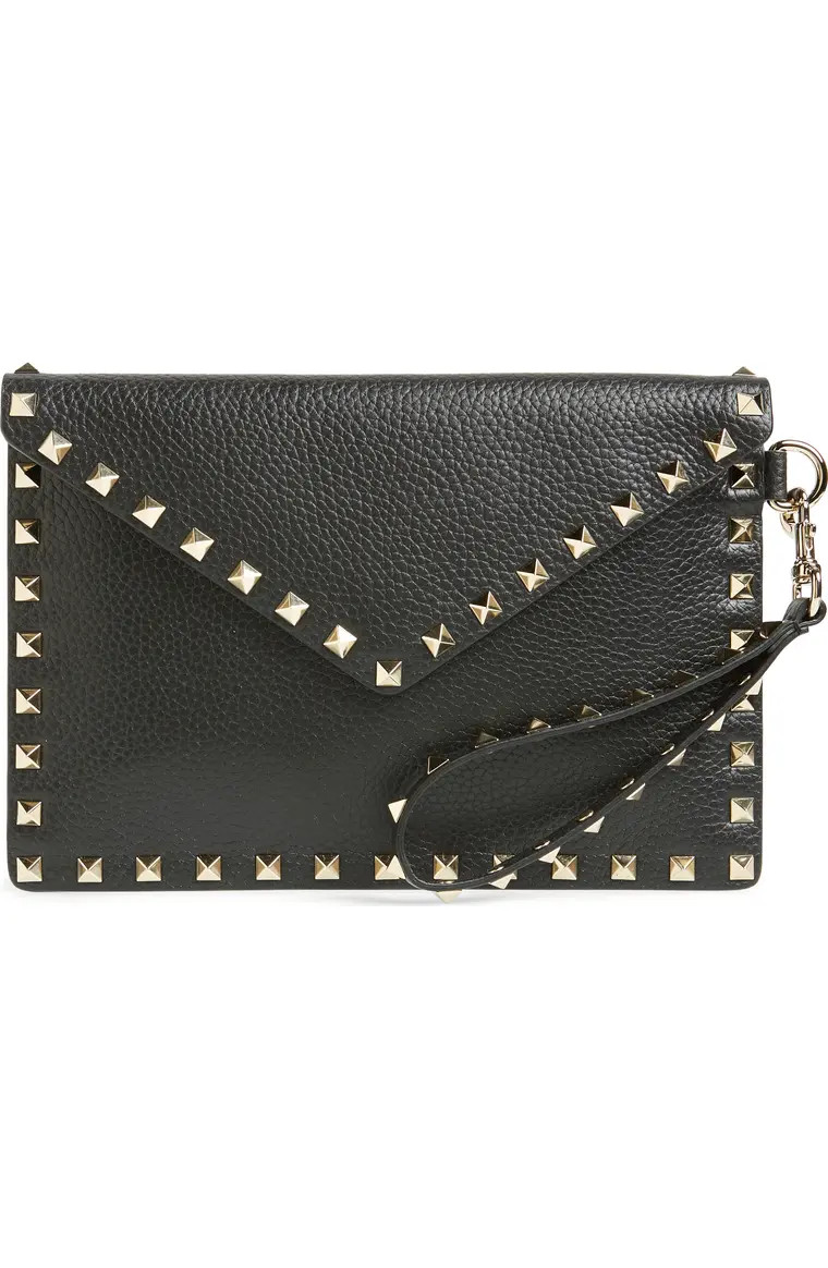 Medium Rockstud Leather Envelope Pouch | Nordstrom