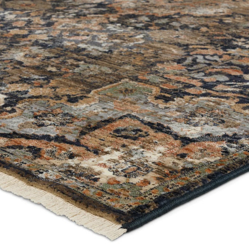 Miko Soft Power-Loomed Oriental Area Rug with Distressed Medallion by Jaipur Living | Wayfair North America