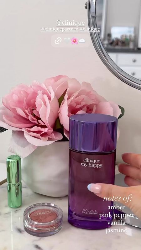 the Clinique happy cocoa & cashmere perfume is so pretty 🤍 would make a perf Mother’s Day gift idea 

#LTKFindsUnder100 #LTKBeauty #LTKGiftGuide