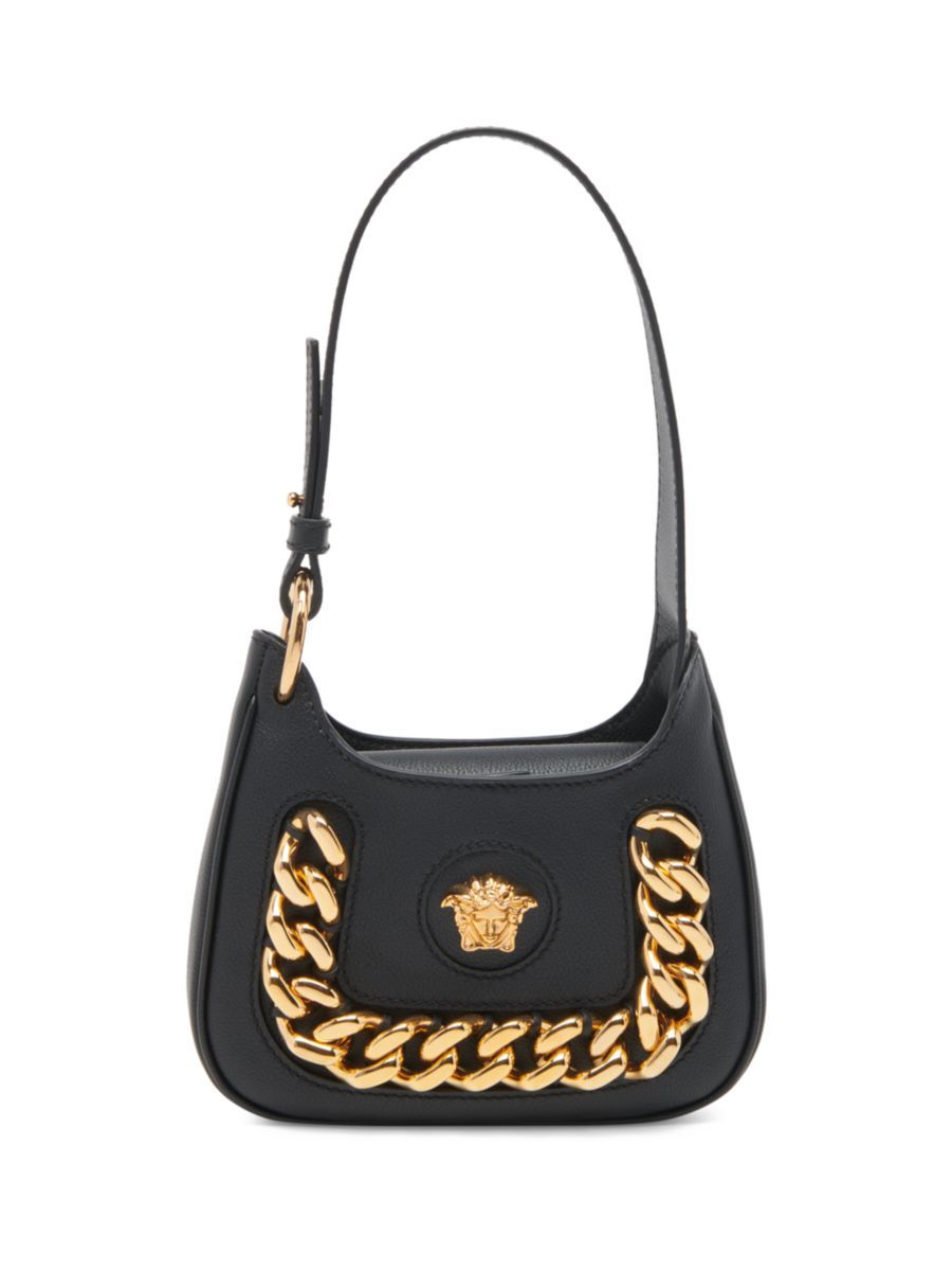Versace Mini La Medusa Chain Leather Hobo Bag | Saks Fifth Avenue