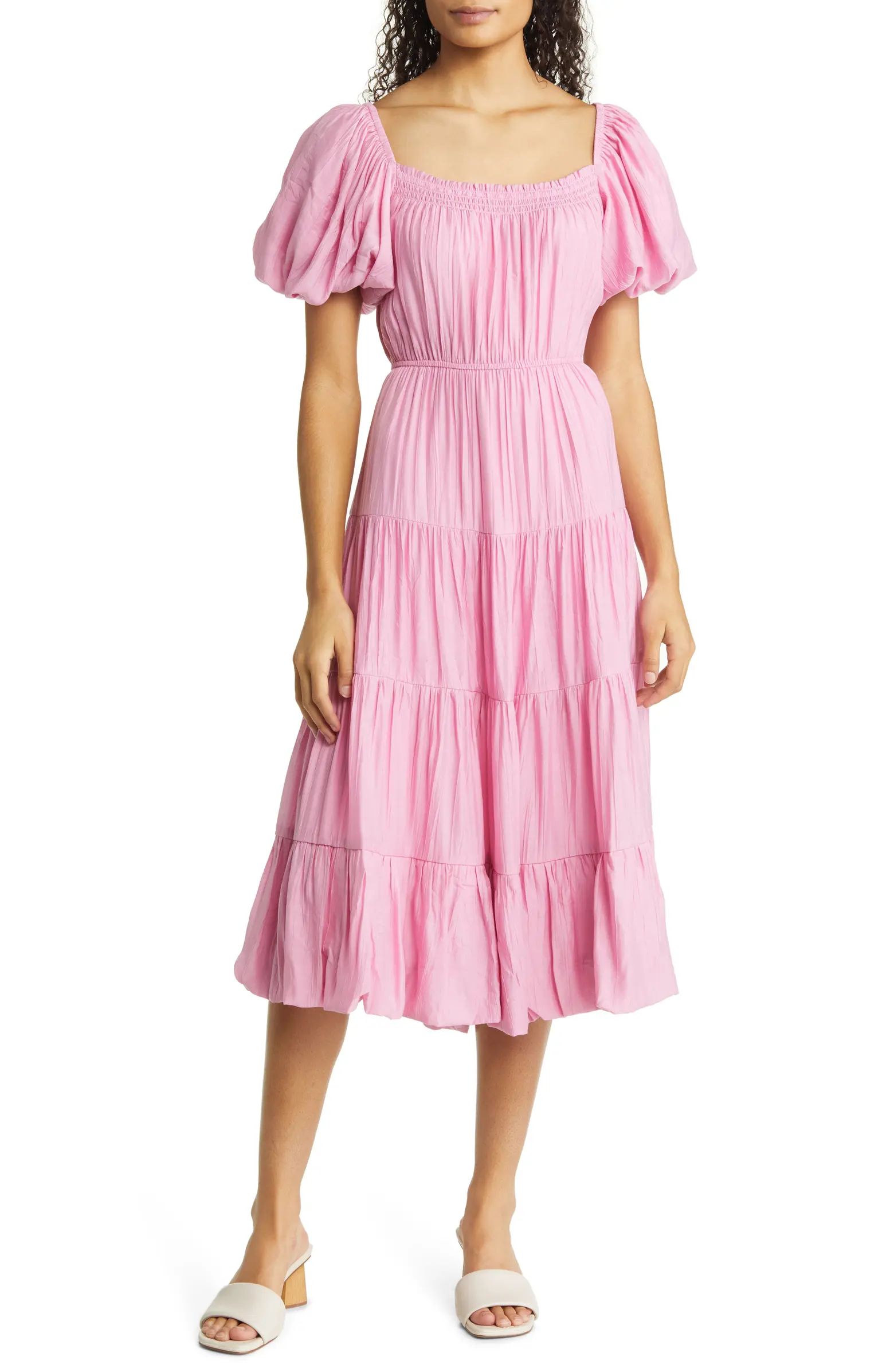 FLORET STUDIOS Tiered Balloon Hem Dress | Nordstrom | Nordstrom