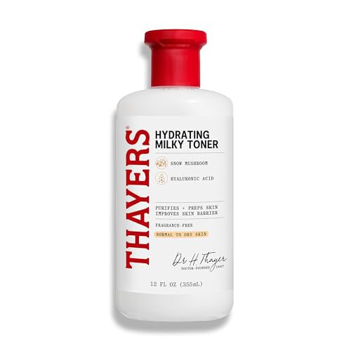 THAYERS Milky Face Toner Skin Care with Snow Mushroom and Hyaluronic Acid, Natural Gentle Facial Toner, for Dry and Sensitive Skin, 355mL | Amazon (US)