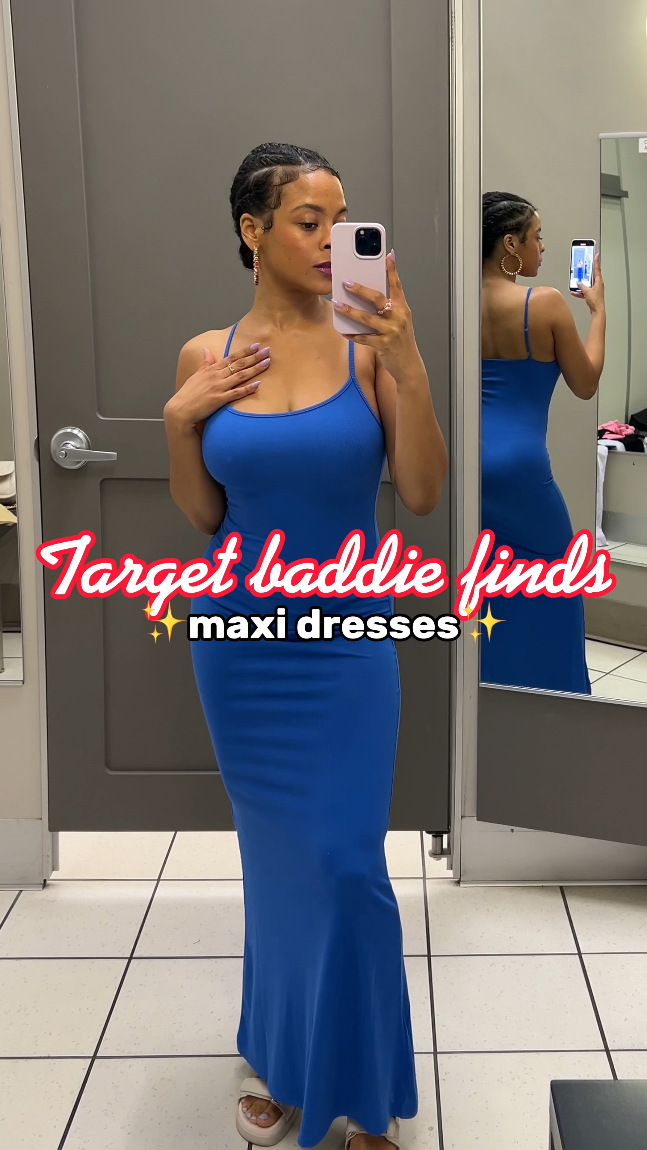 Are you a maxi dress girl? 😍 Comes in 3 colors 💙🤎🖤 #targetfinds #springfashion