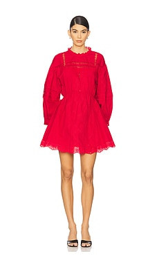Damson Madder Clancy Mini Dress in Red from Revolve.com | Revolve Clothing (Global)