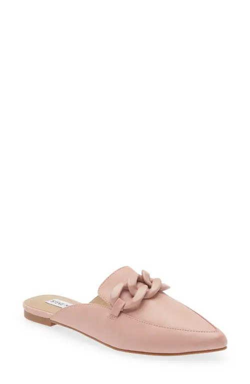 Steve Madden Fleur Pointed Toe Mule in Pink Nubuck Leather at Nordstrom, Size 6 | Nordstrom