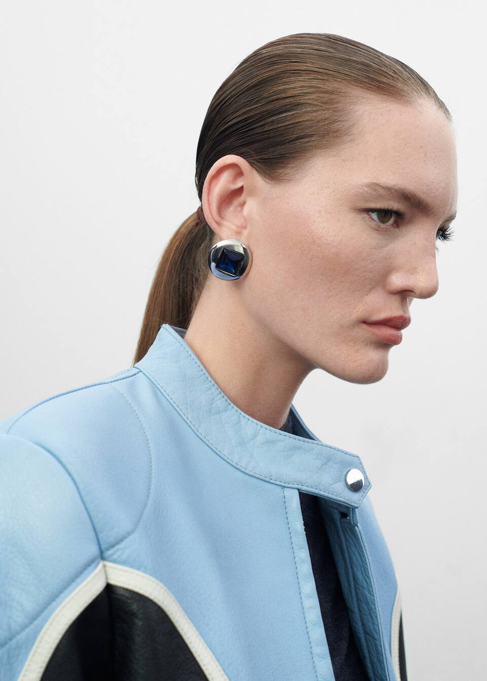 Round crystal earrings -  Women | Mango USA | MANGO (US)