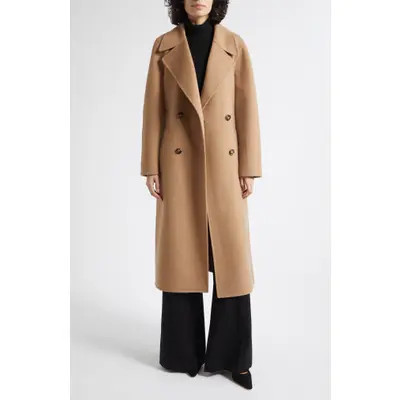 Reiss Rene Wool Blend Double Face Coat in Teal at Nordstrom, Size 4 | Nordstrom