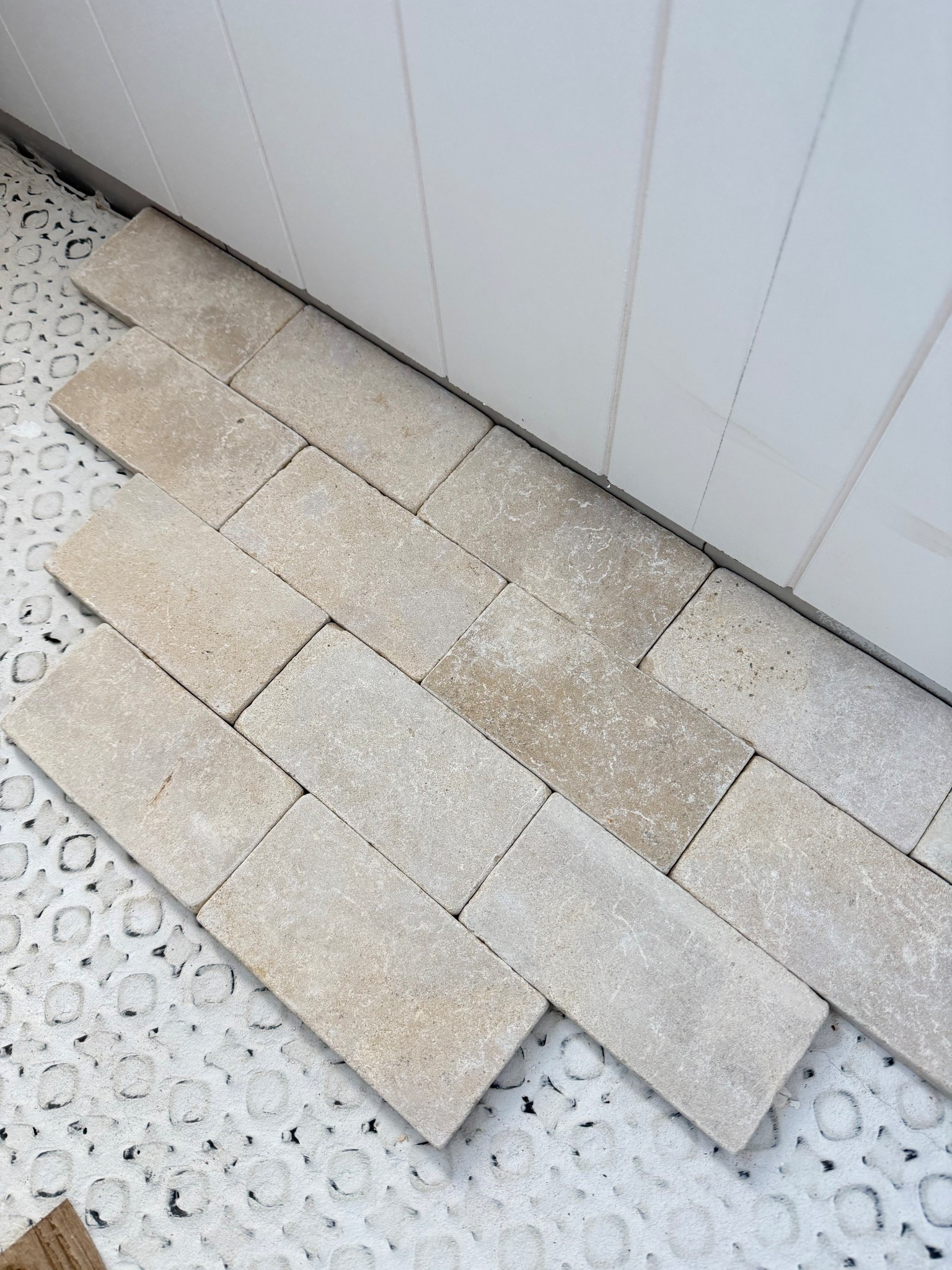 Obsessed with this new limestone flooring for our powder bath. Anything from this brand is incredible. Tiles of ezera 

#LTKHome #LTKSaleAlert