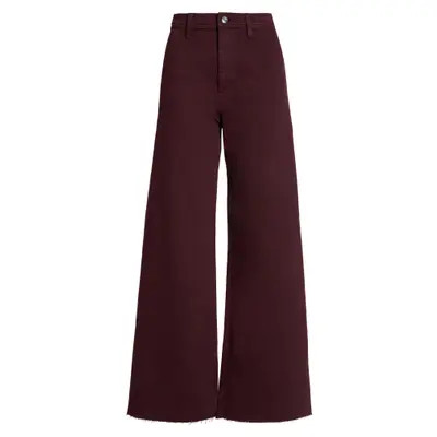 Pistola Penny High Waist Wide Leg Petite Jeans in Mocha at Nordstrom, Size 28 | Nordstrom