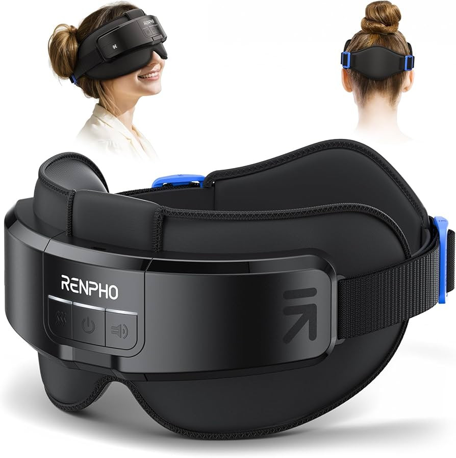 RENPHO FSA/HSA Eligible Head & Eye Massager,Eyeris Masc Heated Head& Eye Massager for Migraines, ... | Amazon (US)