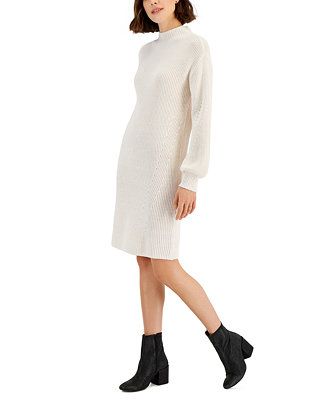 Style & Co Women's Mock-Turtleneck Sweater Dress, Created for Macy's & Reviews - Sweaters - Women... | Macys (US)
