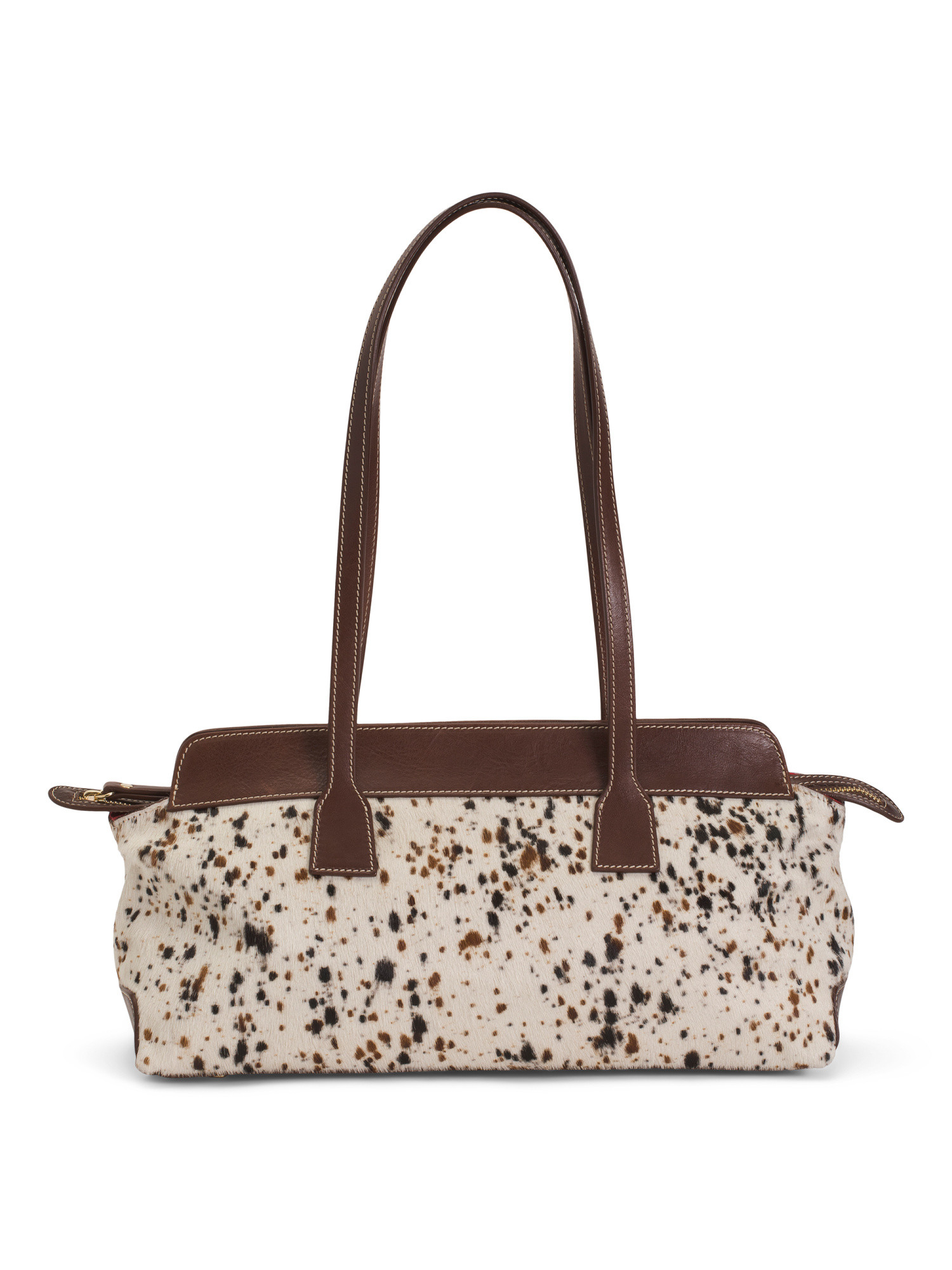 Made In Italy Leather Cow East West Satchel | TJ Maxx