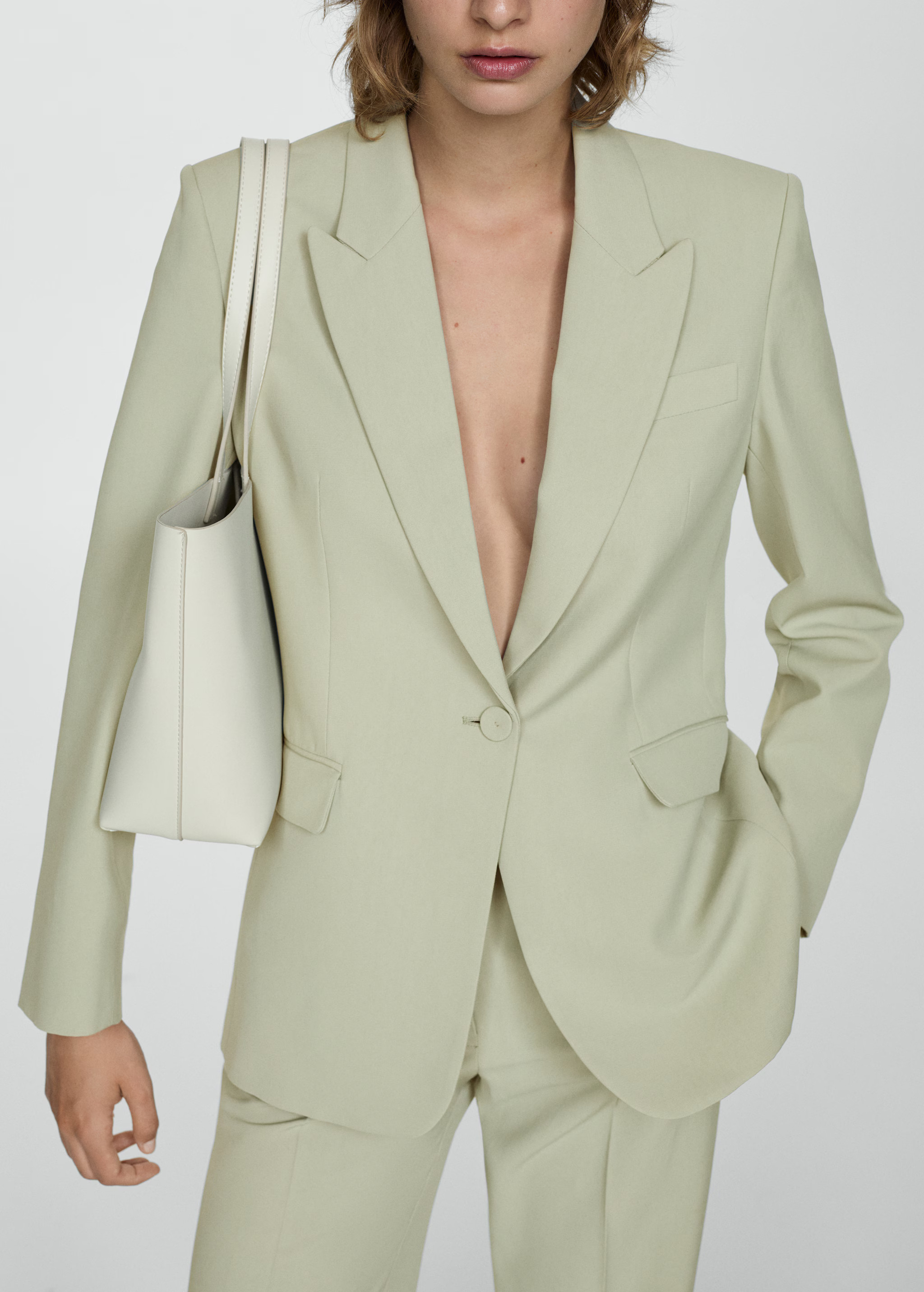 Lyocell suit blazer | MANGO (US)