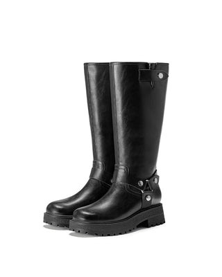 Rivet | Triple-Buckle Moto Boots | Fitory Footwear US