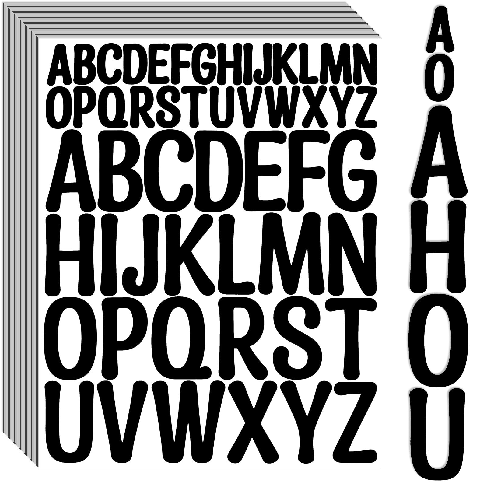 Bemeol Letter Stickers 30 Sheets Self Adhesive Vinyl Stick on Letters Capital Alphabet Sticker Le... | Amazon (US)