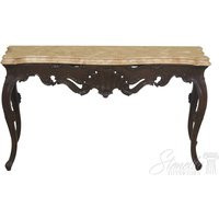 F31253Ec French Louis Xv Style Faux Marble Top Console Table | Etsy (US)