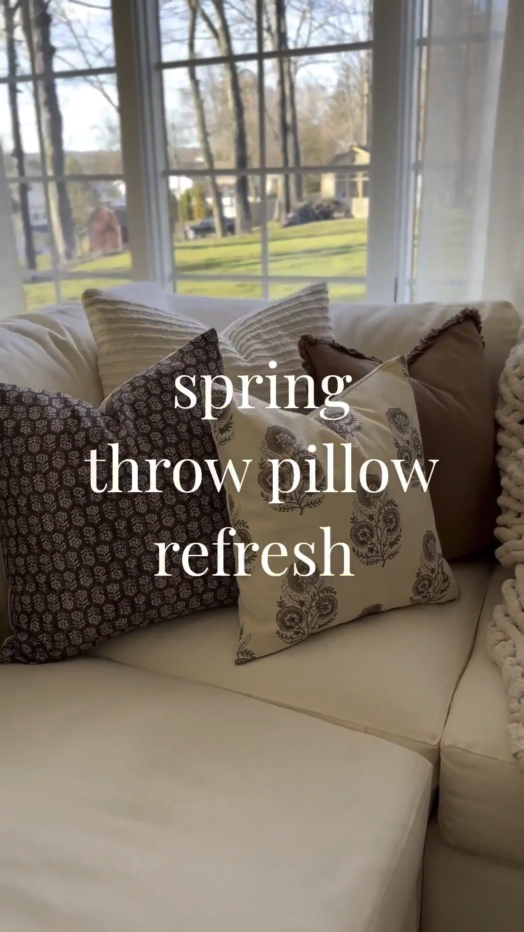 modern coastal-cottage spring throw pillow refresh 🤎

These lovely decorative accent pillow covers stuffed with squishy down feather inserts will make your couch super comfy this Spring & summer!

.
.
.
neutral floral block print pillows | modern floral pillows | coastal throw pillow covers | amazon accent pillows | affordable home decor | neutral home aesthetic | blue and white floral throw pillows | spring home accents | summer living room inspo
#amazonhome #affordabledecor #neutraldecor #throwpillows #springdecor  

#LTKSeasonal #LTKSaleAlert #LTKHome