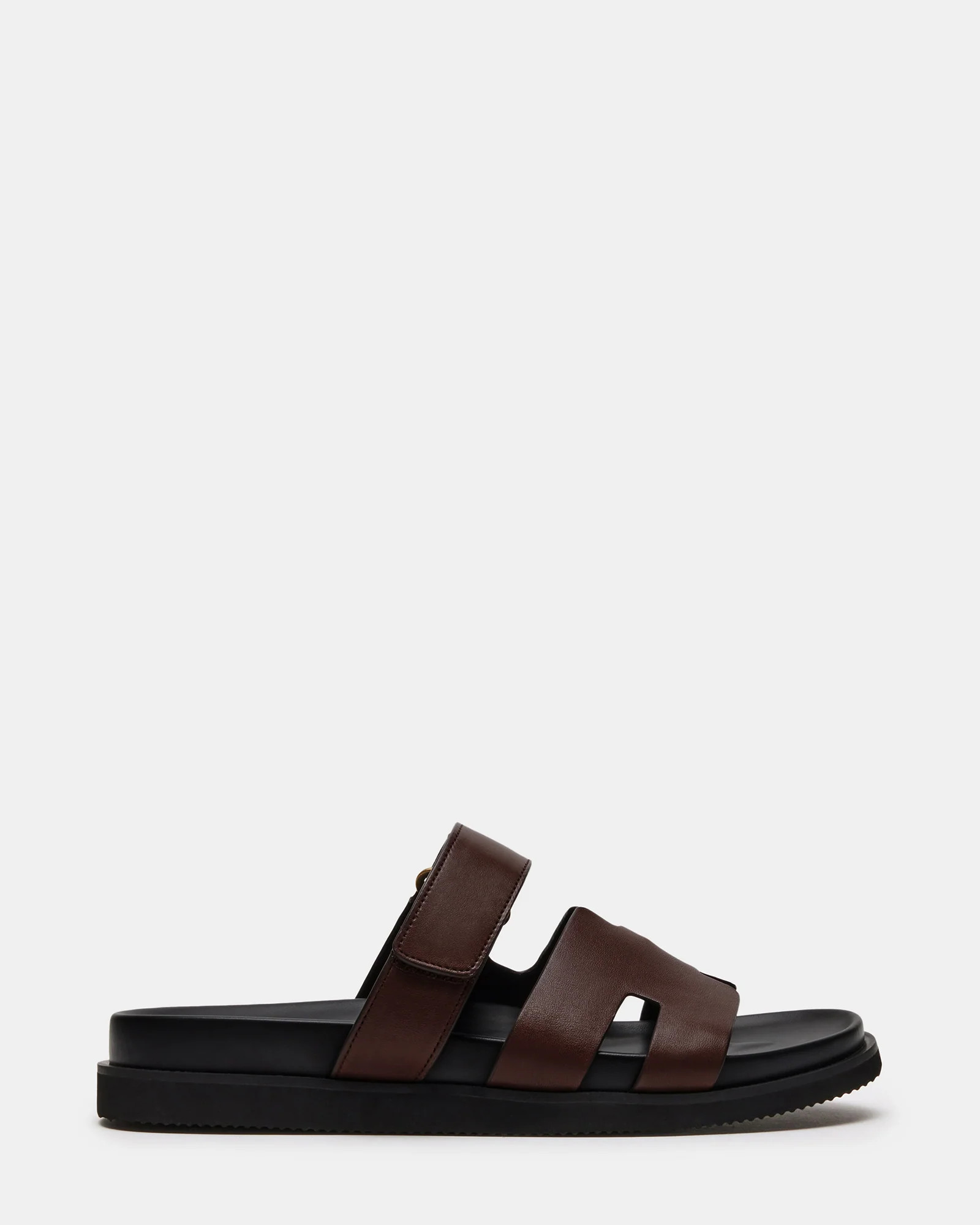 Steve Madden Men's Maiven Slide Sandals - Brown - Size 12 - Leather | Steve Madden (US)