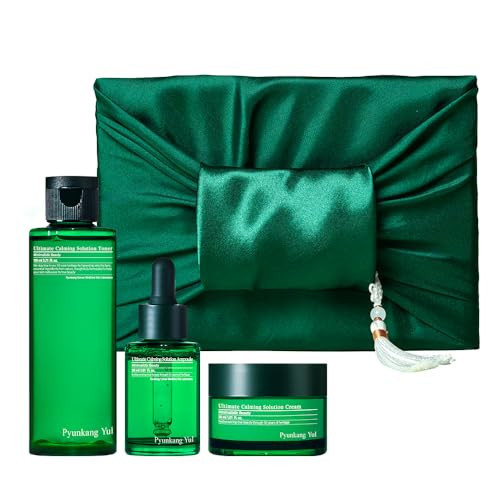 [PKY] Pyunkang Yul Ultimate Line Skincare Set, Soothing & Hydration Care, Calming Solution Toner, Ampoule & Cream, Traditional Korean-Style Packaging, Zero-Irritation (3-item set) | Amazon (US)