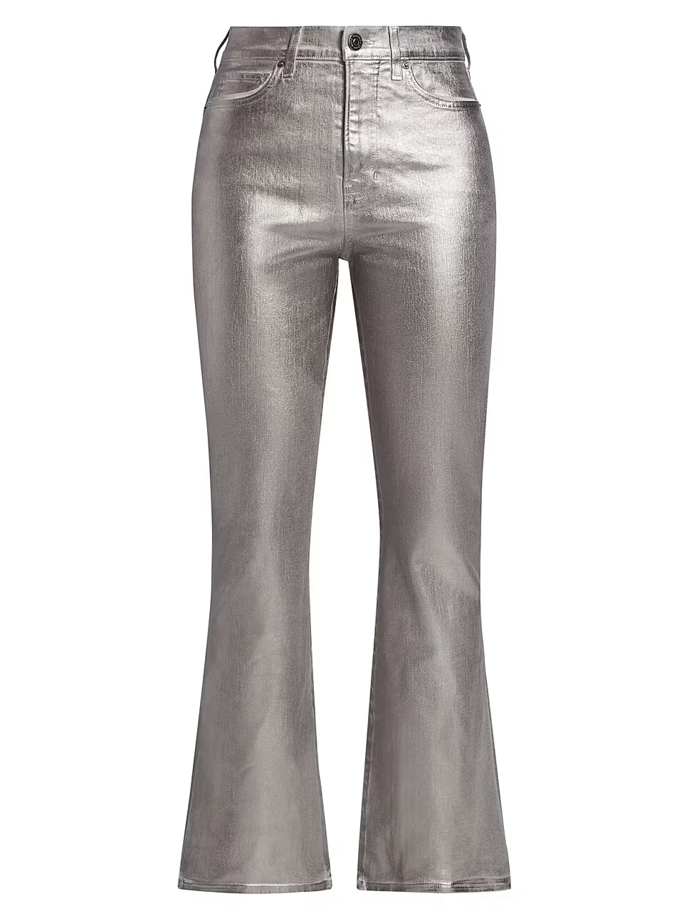 Veronica Beard Carson Metallic Ankle Flared Jeans | Saks Fifth Avenue
