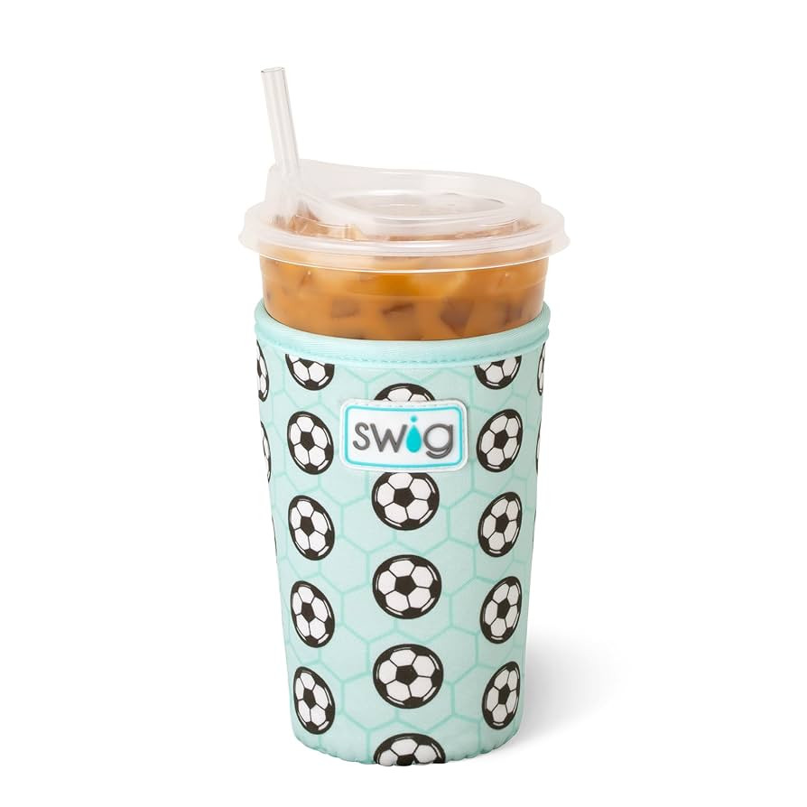 Swig Life Medium Iced Cup Coolie, Standard 22oz Iced Coffee Cup Insulator Sleeve with Handle, Neo... | Amazon (US)