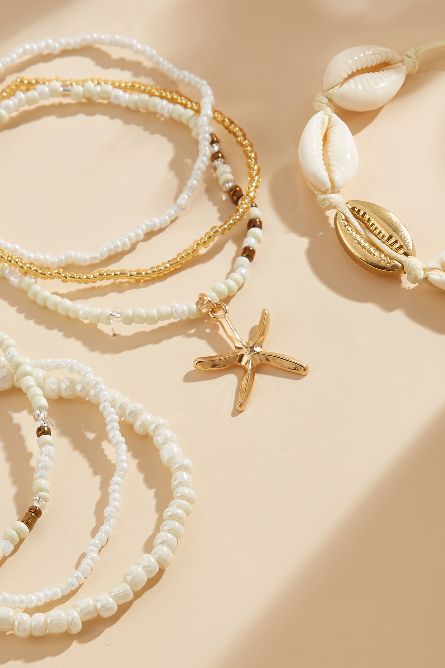 Shell Kissed Beaded Bracelet Set | Cupshe US