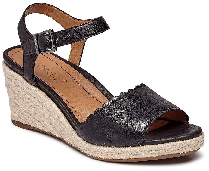 Vionic Women's Tulum Stephany Wedges - Espadrille Sandals with Concealed Orthotic Arch Support | Amazon (US)