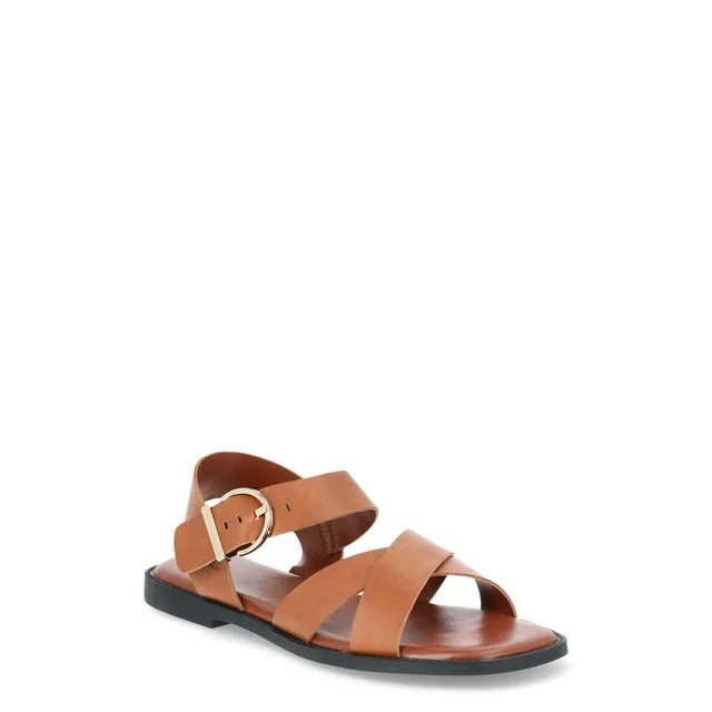 Time and Tru Women's Criss Cross Sandals | Walmart (US)