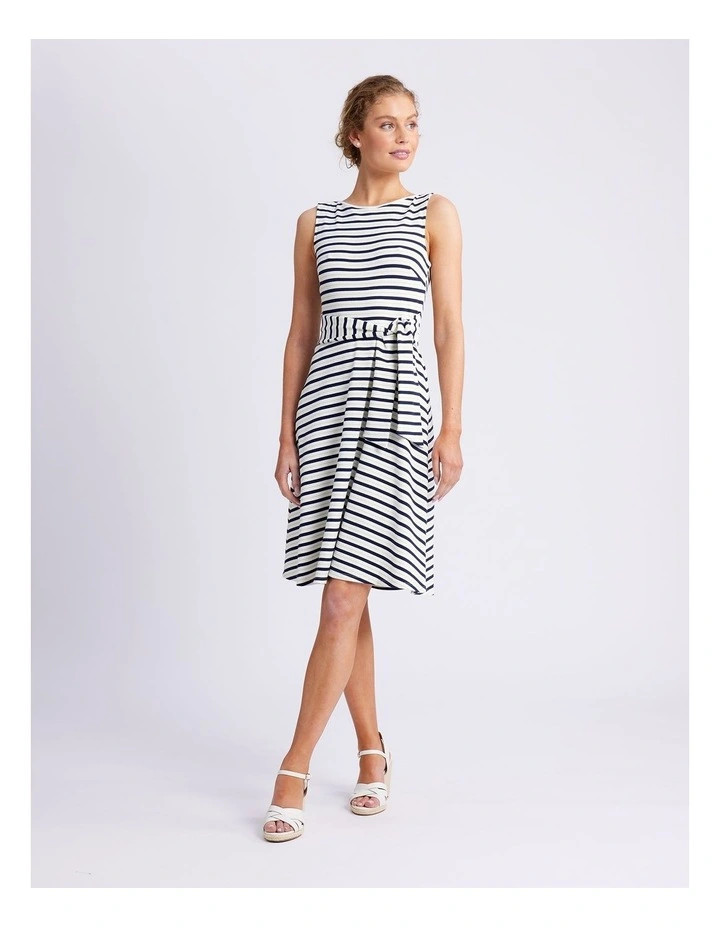 Lynette Sleeveless Rib Dress in Ivory | Myer