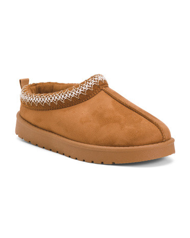 Annabel Trim Low Shearling Slip On Slippers (little Kid, Big Kid) | Little/big Girls' Shoes | Mar... | Marshalls