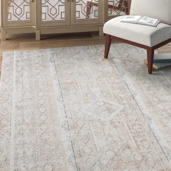 Camberley Striped Tan Area Rug | Wayfair North America