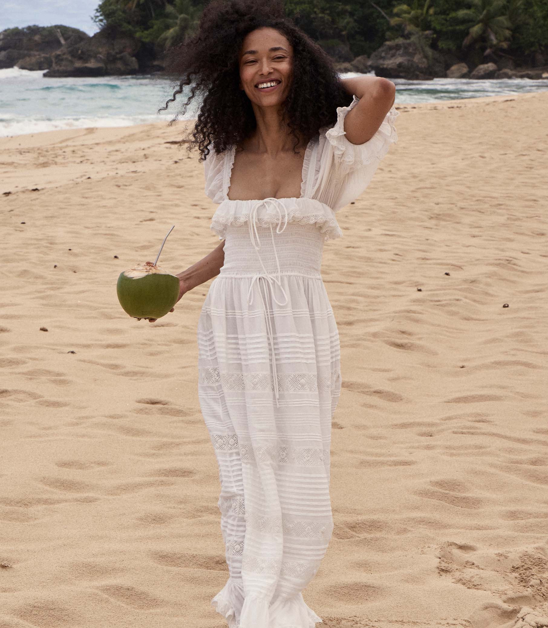 Izabal Dress - Salt | DÔEN | DOEN