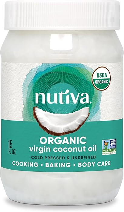 Nutiva Organic Coconut Oil, 444 ml - USDA Organic Cold Pressed Unrefined Extra Virgin Coconut for... | Amazon (CA)
