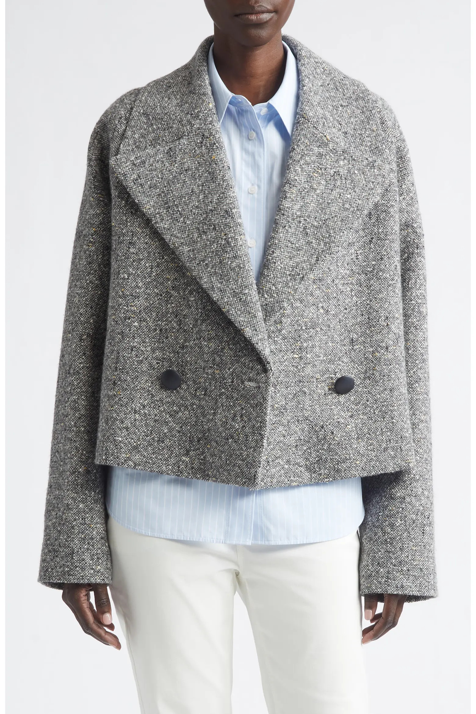 Wide Lapel Alpaca & Wool Blend Jacket (Women) | Nordstrom | Nordstrom