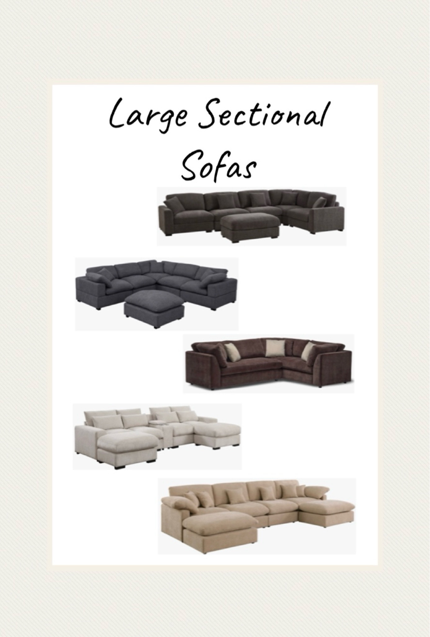 Large sectional sofas 

#livingroom #sectional

#LTKSeasonal #LTKHome