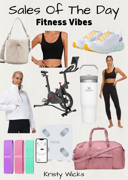 Sales of the day! Great fitness finds 💪🏻Peloton dupe is $297 originally $700 👏
Hoka running shoes - now $111 was $140 & my favorite running shoe 👟
Super cute duffel bag only $35, a great gift for Valentine’s Day! ❤️
Lululemon fleece crossbody bag, BACK in stock so cute 🥰  ✨ 
Lululemon tights on sale $69 from $128 comes in 16 colors. I have these and love them! 

#LTKsalealert #LTKunder50 #LTKfit