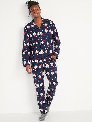 Matching Holiday Flannel Pajamas Set for Men | Old Navy (US)