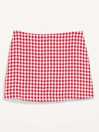 Linen-Blend Micro Skort | Old Navy (US)