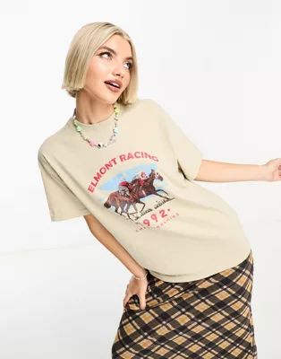Daisy Street relaxed T-shirt with vintage sports graphic | ASOS (Global)