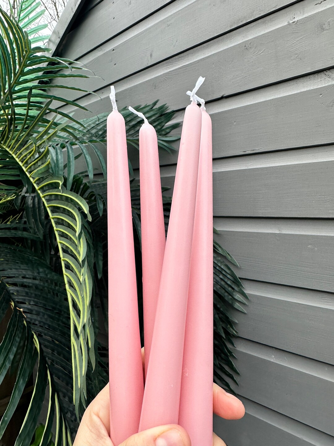 Soft Pink Taper Candles Eclectic Decor Tablescaping Dinner Candles Tapered Candles Gift Ideas Wed... | Etsy (US)